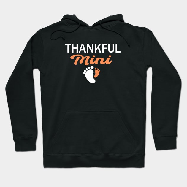 Pregnancy reveal thanksgiving mom and baby mini Hoodie by NIKA13